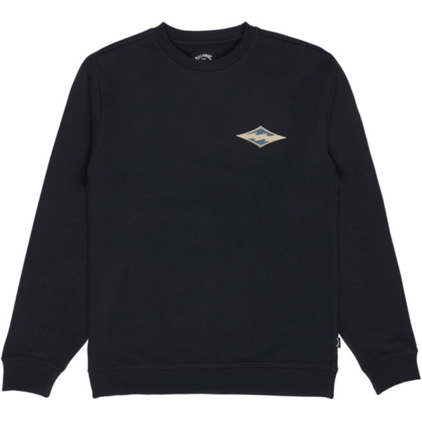 2026 Billabong Mens Foundation Crew Sweatshirt EBYSF00188 - Black